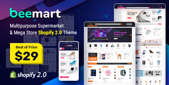 Beemart – Multipurpose Supermarket  Mega Store Shopify 2.0 Theme