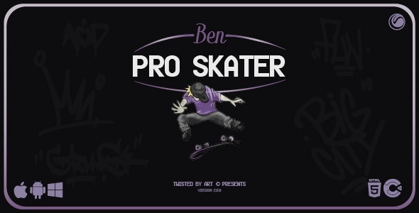 Ben Pro Skater – HTML5 Game Template
