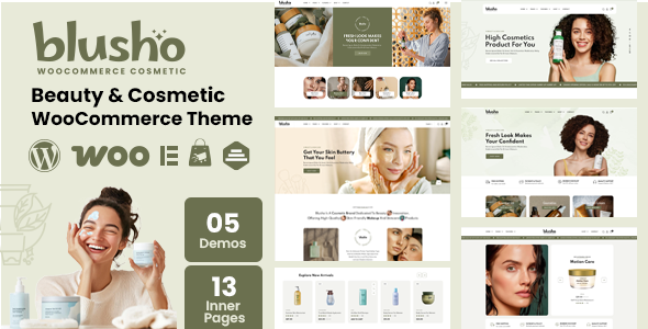 Blusho – Beauty  Cosmetics Store WooCommerce WordPress Theme