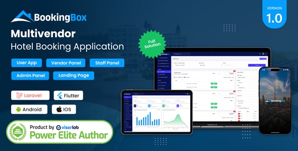 BookingSaaS – Complete MultiVendor Hotel Booking Application SAAS
