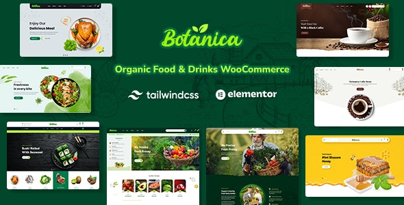 Botanica – Food  Drinks Tailwind CSS WooCommerce Theme