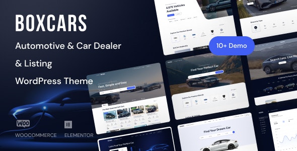 Boxcar – Automotive  Car Dealer WordPress Theme