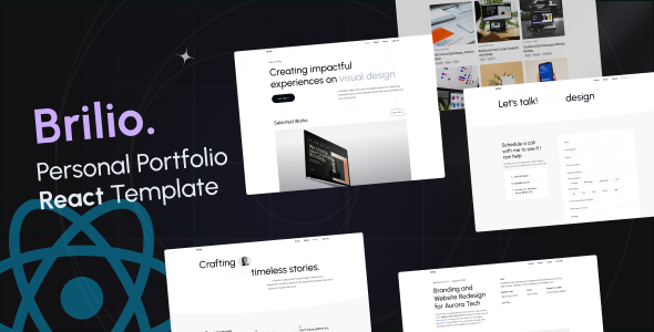 Brilio – Personal Portfolio React Template