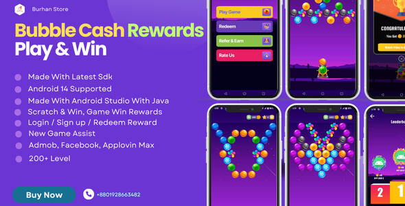 Bubble Cash Rewards – Play  Win Laravel Admin