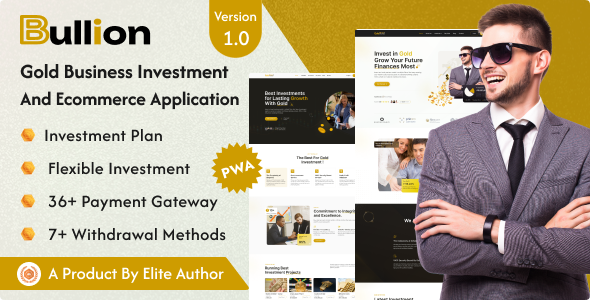 Bullion – Gold HYIP Investment And Ecommerce Application