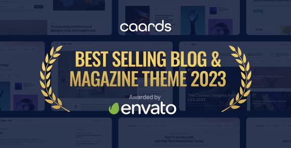 Caards – Modern Blog  Magazine WordPress Theme with Dark Mode