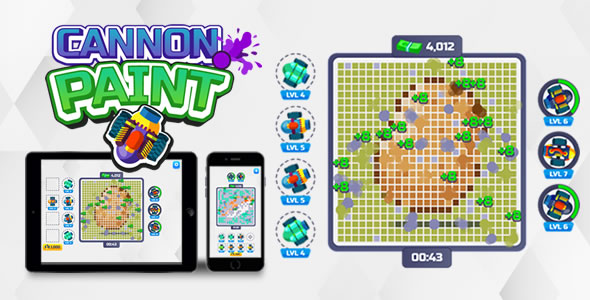 Cannon Paint – HTML5 Game