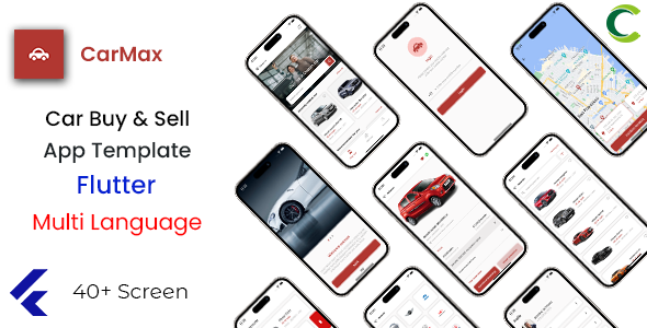 Car Buy Sell App Template in Flutter | Multi Language | CarMax