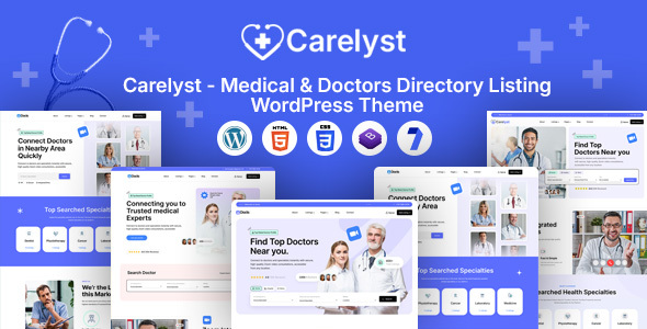 Carelyst – Medical Doctors Directory Listing WordPress Theme