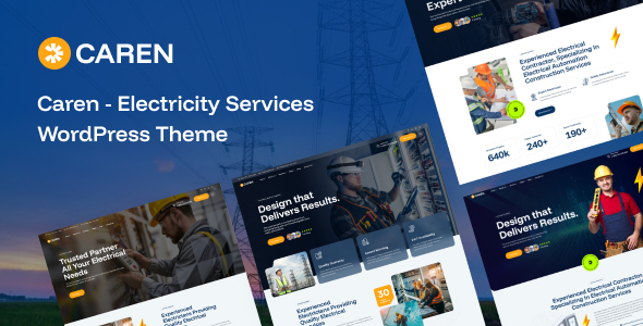 Caren – Electricity Services WordPress Theme