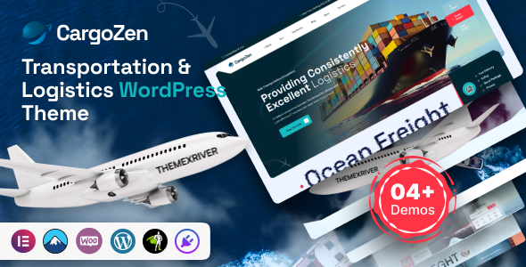 Cargozen – Transportation  Logistics WordPress Theme
