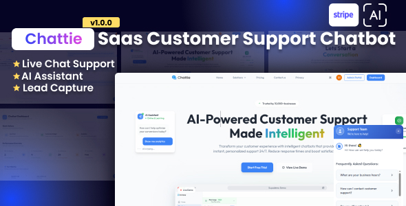 Chattie – Saas Customer Support Chatbot