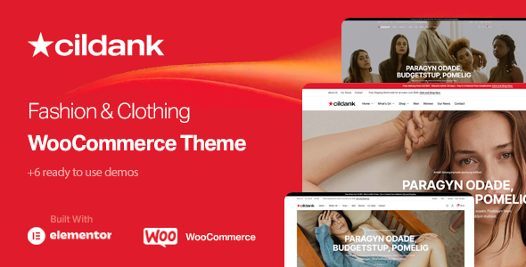 Cildank – Fashion  Clothing Store WooCommerce Theme