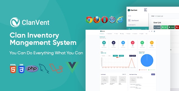 ClanVent – Inventory Management System with Barcode, POS  Accounts
