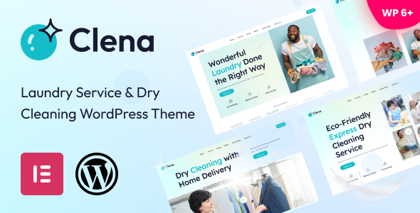 Clena – Laundry Service  Dry Cleaning WordPress Theme
