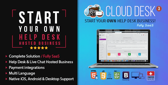 Cloud Desk 3 – The Fully Saas Support Solution