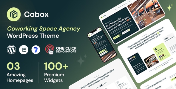 Cobox – Coworking Space Agency WordPress Theme