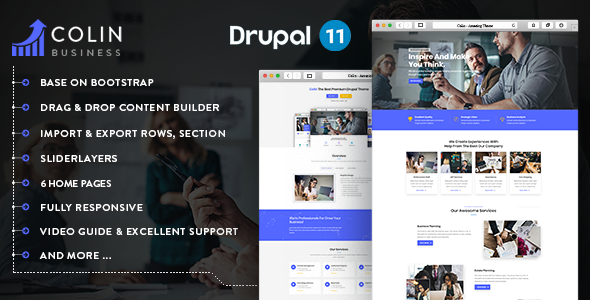 Colin – Responsive Multipurpose Business Drupal 11 Theme