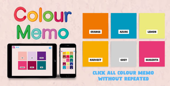 Colour Memo – HTML5 Game