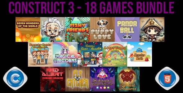 Construct 3 – 18 Games Bundle