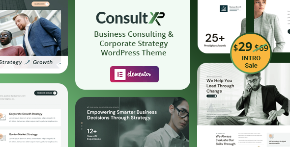Consultxp – Business Consulting  Strategy WordPress Theme