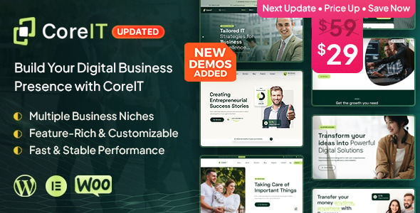 Core IT – Corporate  Consulting Business WordPress Theme