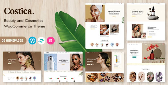 Costica – Skincare  Cosmetics Shop WordPress Theme