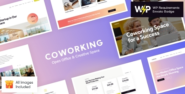 Coworking – Open Office  Creative Space WordPress Theme