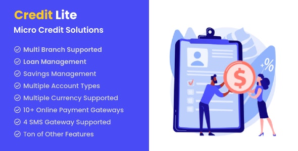 Credit Lite – Multi Branch Loan  Savings Management System