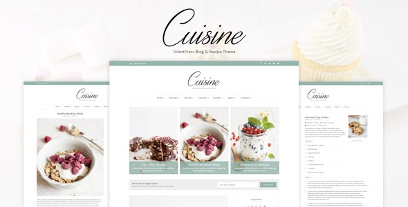 Cuisine – WordPress Blog  Recipe Theme