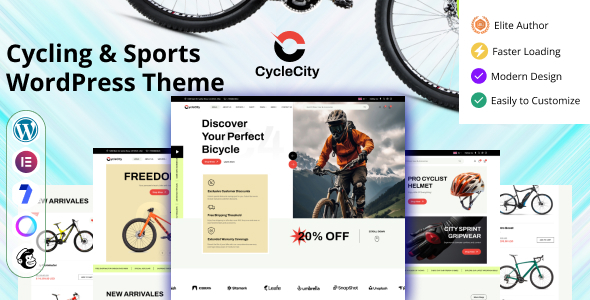 CycleCity – Bicycle  Bike Shop Elementor WordPress Theme