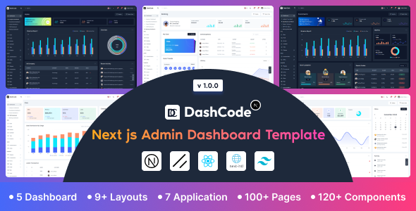 Dashcode Next – Tailwind  Next.js Admin Dashboard with shadcn UI (Typescript)