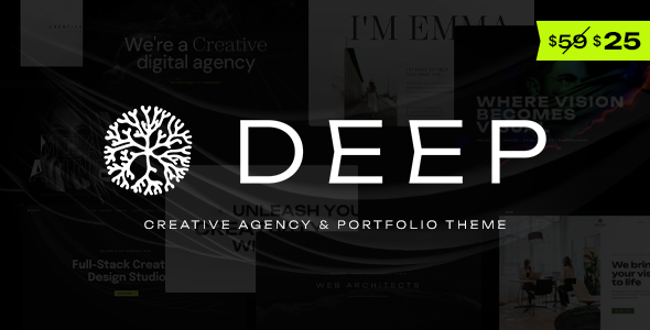 Deep – Creative Agency  Portfolio WordPress Theme