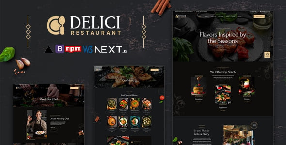 DELICI – Restaurant Next JS Template