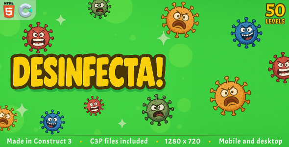 Desinfecta! – HTML5 Casual game