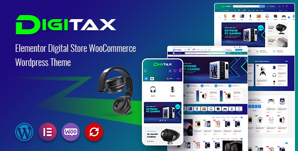 Digitax – Elementor Digital Store WooCommerce WordPress Theme