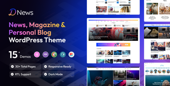 Dnews – News Magazine  Newspaper WordPress Theme