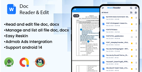 DOC  DOCX Reader Pro: View, Edit, and Organize Your Word Files