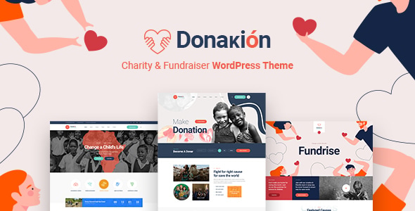 Donakion – Fundraising  Charity Foundation WordPress Theme + RTL