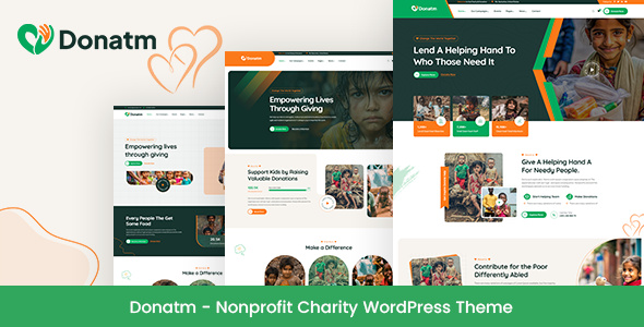 Donatm – Nonprofit Charity WordPress Theme