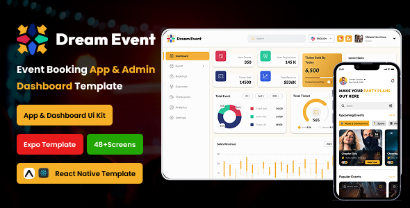 DreamEvents – Event Management App with Admin Panel
