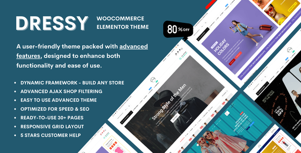 Dressy – Fashion Store  Clothing Shop WooCommerce Theme