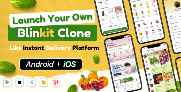 DTBasket – Flutter Grocery Delivery App with Seller  Delivery Partner (Android – iOS) + Admin Panel