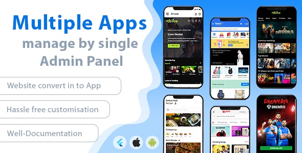 DTWeb – Convert Website to a Flutter App | Multi WebView Apps with Laravel Admin Panel
