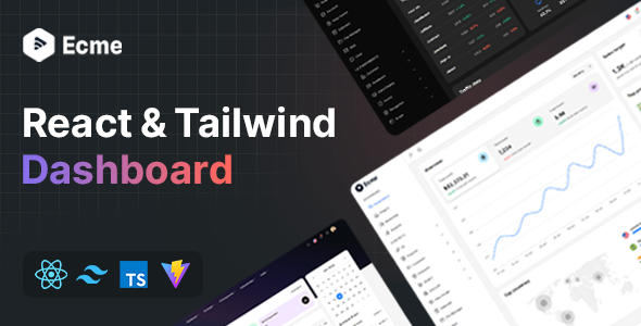 Ecme – React Tailwind Admin Template (React 19)
