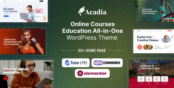 Education WordPress Theme For University  Online Course – Acadia