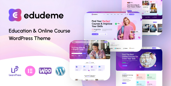 Edudeme – Education  Online Course WordPress Theme