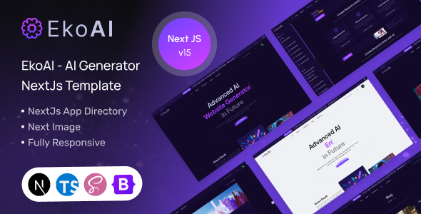 EkoAI – AI Generator NextJs Template