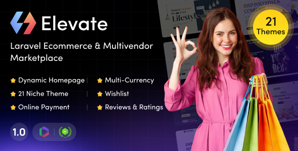 Elevate – Laravel Ecommerce  Multivendor Marketplace