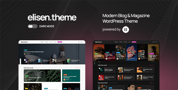 Elisen – Blog  Magazine WordPress Theme